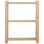 Estantería de 3 niveles madera pino maciza 60x28,5x90 cm de vidaXL, Estanterías industriales - Ref: Foro24-327322, Precio: 35...