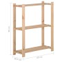 Estantería de 3 niveles madera pino maciza 60x28,5x90 cm de vidaXL, Estanterías industriales - Ref: Foro24-327322, Precio: 35...