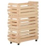 Carrito para verduras madera maciza de pino 57x30x80 cm de vidaXL, Carros de cocina y comedor - Ref: Foro24-327326, Precio: 8...