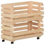Carrito para verduras madera maciza de pino 57x30x80 cm de vidaXL, Carros de cocina y comedor - Ref: Foro24-327326, Precio: 8...