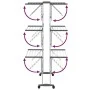 Tendedero de 3 niveles con ruedas plateado 60x70x129 cm de vidaXL, Tendederos y perchas - Ref: Foro24-344376, Precio: 85,41 €...