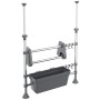 Organizador de cocina ajustable aluminio de vidaXL, Contenedores para almacenaje - Ref: Foro24-344378, Precio: 24,99 €, Descu...