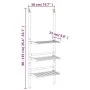 Tendedero de 3 niveles de aluminio de vidaXL, Tendederos y perchas - Ref: Foro24-344383, Precio: 44,70 €, Descuento: %