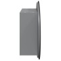 Armario de baño con espejo redondo y LED gris 40x40x17,5 cm de vidaXL, Tocadores de baño - Ref: Foro24-345581, Precio: 109,59...