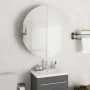 Armario de baño con espejo redondo y LED blanco 54x54x17,5 cm de vidaXL, Tocadores de baño - Ref: Foro24-345587, Precio: 135,...