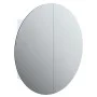 Armario de baño con espejo redondo y LED blanco 54x54x17,5 cm de vidaXL, Tocadores de baño - Ref: Foro24-345587, Precio: 135,...