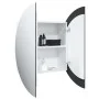 Armario de baño con espejo redondo y LED blanco 54x54x17,5 cm de vidaXL, Tocadores de baño - Ref: Foro24-345587, Precio: 135,...
