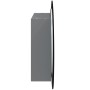 Armario de baño con espejo redondo y LED gris 54x54x17,5 cm de vidaXL, Tocadores de baño - Ref: Foro24-345589, Precio: 129,55...