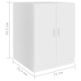 Armario de lavadora blanco 71x71,5x91,5 cm de vidaXL, Accesorios para lavadoras y secadoras - Ref: Foro24-808395, Precio: 79,...