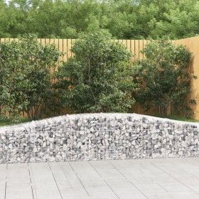 Cestas de gaviones 2 uds forma de arco hierro 400x50x40/60 cm de vidaXL, Maceteros y jardineras - Ref: Foro24-3145917, Precio...