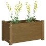 Jardinera de madera maciza de pino marrón miel 60x31x31 cm de vidaXL, Maceteros y jardineras - Ref: Foro24-810710, Precio: 42...