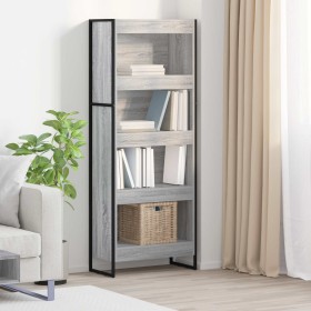 Estantería para libros Gris Sonoma 80 x 30 x 155 cm en Librerías y estanterías | Comprar online en Foru.es