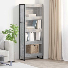 Estantería para libros Gris Sonoma 80 x 30 x 155 cm en Librerías y estanterías | Comprar online en Foru.es