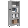 Estantería para libros Gris Sonoma 80 x 30 x 155 cm en Librerías y estanterías | Comprar online en Foru.es