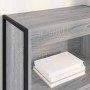 Estantería para libros Gris Sonoma 80 x 30 x 155 cm en Librerías y estanterías | Comprar online en Foru.es