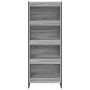 Estantería para libros Gris Sonoma 80 x 30 x 155 cm en Librerías y estanterías | Comprar online en Foru.es