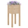 Jardineras 2 uds madera maciza de pino 31x31x70 cm de vidaXL, Maceteros y jardineras - Ref: Foro24-810780, Precio: 39,66 €, D...