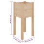 Jardineras 2 uds madera maciza de pino 31x31x70 cm de vidaXL, Maceteros y jardineras - Ref: Foro24-810780, Precio: 40,00 €, D...