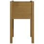 Jardinera de madera maciza de pino marrón miel 40x40x70 cm de vidaXL, Maceteros y jardineras - Ref: Foro24-810795, Precio: 30...