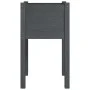 Jardinera de madera maciza de pino gris 40x40x70 cm de vidaXL, Maceteros y jardineras - Ref: Foro24-810793, Precio: 30,93 €, ...