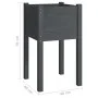 Jardinera de madera maciza de pino gris 40x40x70 cm de vidaXL, Maceteros y jardineras - Ref: Foro24-810793, Precio: 30,93 €, ...