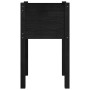 Jardinera de madera maciza de pino negro 40x40x70 cm de vidaXL, Maceteros y jardineras - Ref: Foro24-810797, Precio: 27,35 €,...