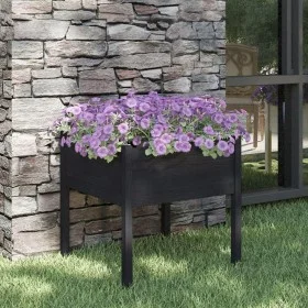 Jardinera de madera maciza de pino negro 70x70x70 cm de vidaXL, Maceteros y jardineras - Ref: Foro24-810817, Precio: 46,29 €,...