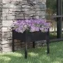 Jardinera de madera maciza de pino negro 70x70x70 cm de vidaXL, Maceteros y jardineras - Ref: Foro24-810817, Precio: 46,29 €,...