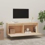 Armario de pared de madera maciza de pino 100x30x35 cm de vidaXL, Estantes y estanterías - Ref: Foro24-813465, Precio: 73,50 ...