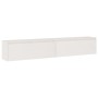 Armario de pared 2 uds madera maciza de pino blanco 100x30x35cm de vidaXL, Estantes y estanterías - Ref: Foro24-813468, Preci...