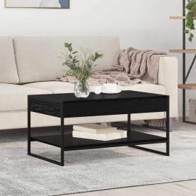 Mesa de Café Roble Negro 80 x 50 x 40 cm Madera contrachapada en Mesas de centro | Comprar online en Foru.es