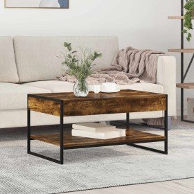 Mesa de Café Roble Humo 80 x 50 x 40 cm Madera contrachapada en Mesas de centro | Comprar online en Foru.es