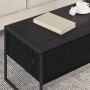 Mesa de Café Roble Negro 100 x 46 x 40 cm Madera contrachapada en Mesas de centro | Comprar online en Foru.es