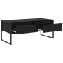 Mesa de Café Roble Negro 100 x 46 x 40 cm Madera contrachapada en Mesas de centro | Comprar online en Foru.es
