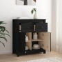 Aparador de madera maciza de pino negro 70x35x80 cm de vidaXL, Aparadores - Ref: Foro24-813753, Precio: 141,21 €, Descuento: %