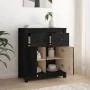 Aparador de madera maciza de pino negro 70x35x80 cm de vidaXL, Aparadores - Ref: Foro24-813753, Precio: 139,15 €, Descuento: %