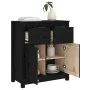 Aparador de madera maciza de pino negro 70x35x80 cm de vidaXL, Aparadores - Ref: Foro24-813753, Precio: 139,15 €, Descuento: %