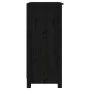 Aparador de madera maciza de pino negro 70x35x80 cm de vidaXL, Aparadores - Ref: Foro24-813753, Precio: 139,15 €, Descuento: %