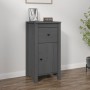Aparador de madera maciza de pino gris 40x35x80 cm de vidaXL, Aparadores - Ref: Foro24-813758, Precio: 62,91 €, Descuento: %