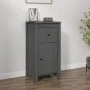 Solid gray pine wood sideboard 40x35x80 cm by vidaXL, Sideboards - Ref: Foro24-813758, Price: 62,27 €, Discount: %