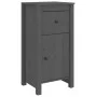 Aparador de madera maciza de pino gris 40x35x80 cm de vidaXL, Aparadores - Ref: Foro24-813758, Precio: 62,27 €, Descuento: %