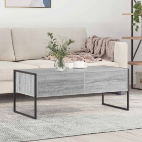 Mesa de Café Gris Sonoma 100 x 46 x 40 cm Madera contrachapada en Mesas de centro | Comprar online en Foru.es
