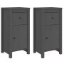 Aparadores 2 uds madera maciza de pino gris 40x35x80 cm de vidaXL, Aparadores - Ref: Foro24-813759, Precio: 87,50 €, Descuent...