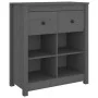 Aparador de madera maciza de pino gris 70x35x80 cm de vidaXL, Aparadores - Ref: Foro24-813766, Precio: 77,22 €, Descuento: %