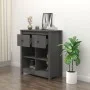 Aparador de madera maciza de pino gris 70x35x80 cm de vidaXL, Aparadores - Ref: Foro24-813766, Precio: 77,22 €, Descuento: %