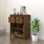 Aparador de madera maciza de pino marrón miel 70x35x80 cm de vidaXL, Aparadores - Ref: Foro24-813767, Precio: 73,91 €, Descue...