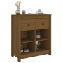 Aparador de madera maciza de pino marrón miel 70x35x80 cm de vidaXL, Aparadores - Ref: Foro24-813767, Precio: 73,91 €, Descue...