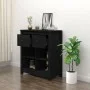 Solid black pine wood sideboard 70x35x80 cm by vidaXL, Sideboards - Ref: Foro24-813768, Price: 65,62 €, Discount: %