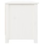 Banco zapatero madera maciza de pino blanco 110x38x45,5 cm de vidaXL, Zapateros y organizadores de calzado - Ref: Foro24-8137...