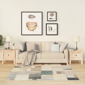 Mesa auxiliar 2 unidades de madera maciza de pino 40x40x39 cm de vidaXL, Mesas auxiliares - Ref: Foro24-813785, Precio: 70,79...